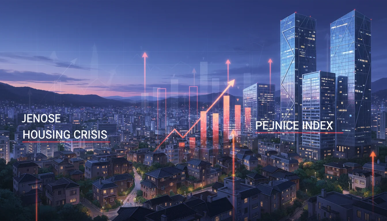 서울 주택가와 전세난을 나타내는 데이터 그래프 1