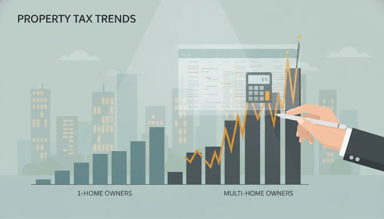 1주택 및 다주택자 종부세 변화 그래프 분석 이미지 1
